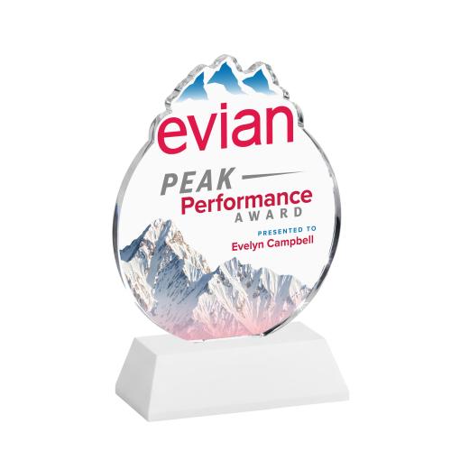 Awards and Plaques - Crystal Trophies - EdgeCraft Round Full Color on Hartford - Fagan (via Air)