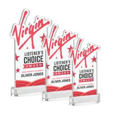 EdgeCraft Rectangle Full Color on Alberton - Clear (Ocean) - Custom Trophies