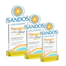 EdgeCraft Rectangle Full Color on Alberton - Gold (Ocean) - Custom Trophies