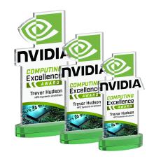 EdgeCraft Rectangle Full Color on Alberton - Green (Ocean) - Custom Trophies