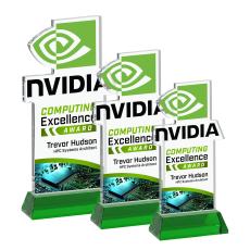 EdgeCraft Rectangle Full Color on Hartford - Green (Ocean) - Custom Trophies