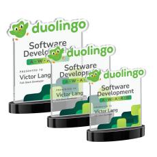 EdgeCraft Square Full Color on Alberton - Black (via Ocean) - Custom Trophies