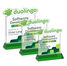EdgeCraft Square Full Color on Hartford - Green (via Ocean) - Custom Trophies