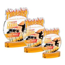 EdgeCraft Round Full Color on Alberton - Amber (via Ocean) - Crystal Trophies