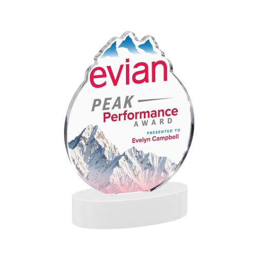 Awards and Plaques - Crystal Trophies - EdgeCraft Round Full Color on Alberton - Fagan (via Ocean)