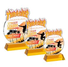 EdgeCraft Round Full Color on Hartford - Amber (via Ocean) - Crystal Trophies