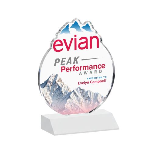 Awards and Plaques - Crystal Trophies - EdgeCraft Round Full Color on Mitered - Fagan (via Ocean)