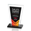 Braun Full Color Black Crystal Trophy