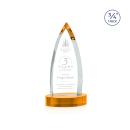 Valdes on Alberton Base Amber Crystal Trophy