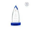Valdes on Alberton Base Blue Crystal Trophy
