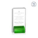 Howard Green Rectangle Crystal Trophy