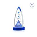Valdes Full Color on Alberton Base Blue Crystal Trophy