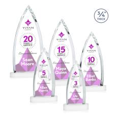 Valdes Full Color on Alberton Base Fagan Crystal Trophy - Custom Trophies