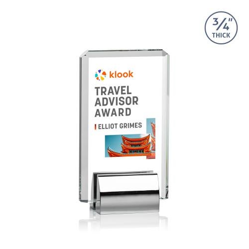 Awards and Plaques - Crystal Trophies - Howard Full Color Rectangle Metal Trophy