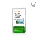 Howard Full Color Green Rectangle Crystal Trophy