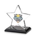 Gamboa Star Full Color Black Crystal Trophy