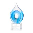 Caspian Tear Drop on Gibbons Glass Trophy