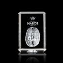 Rahman 3D Vertical Rectangle Crystal Trophy