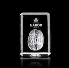 Rahman 3D Vertical Rectangle Crystal Trophy - 3D Crystal Trophies