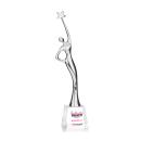 Star Goddess Full Color Silver/Clear Crystal Trophy