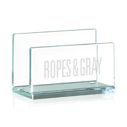 Awards and Plaques - Glass Trophies - Glass Plaques - Barrientos - Card Holder