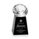 Medium Black/Diamond Crystal Trophy