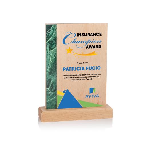 Awards and Plaques - Custom Trophies - Medeiros Full Color Rectangle Trophy