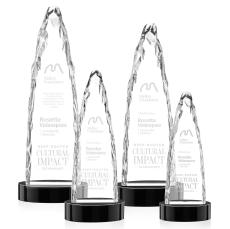 Booker Iceberg on Base - Black - Crystal Trophies