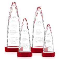 Booker Iceberg on Base - Red - Crystal Trophies