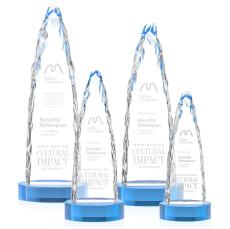 Booker Iceberg on Base - Sky Blue - Crystal Trophies