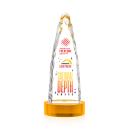 Booker Full Color on Base Amber Towers Crystal Trophy