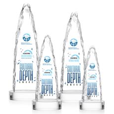 Booker Full Color on Base Clear Towers Crystal Trophy - Crystal Trophies
