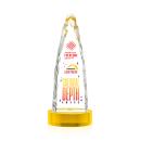 Booker Full Color on Base Gold Towers Crystal Trophy