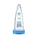 Booker Full Color on Base Sky Blue Towers Crystal Trophy