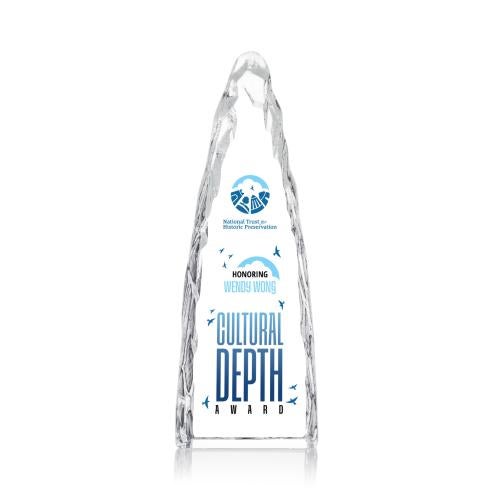 Awards and Plaques - Crystal Trophies - Booker Iceberg Full Color Towers Crystal Trophy