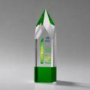 Turret Full Color Green Towers Crystal Trophy