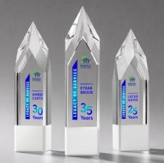 Turret Full Color Fagan Towers Crystal Trophy - Crystal Trophies
