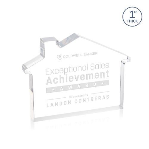 Awards and Plaques - Acrylic Trophies - Homestyle Clear Unique Acrylic Trophy