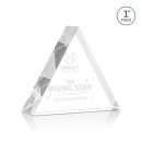 Spartan Triangle Clear Acrylic Trophy