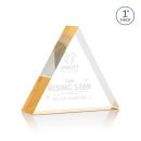 Spartan Triangle Gold Acrylic Trophy