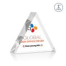 Spartan Triangle Full Color Clear Acrylic Trophy