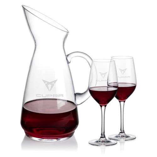 Custom Barware Glasses - Carafes - Taroni Carafe & Richter Wine