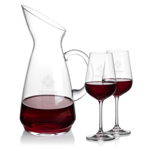 Custom Barware Glasses - Carafes - Taroni Carafe & Cordero Wine