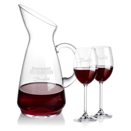 Custom Barware Glasses - Carafes - Taroni Carafe & Neptune Wine