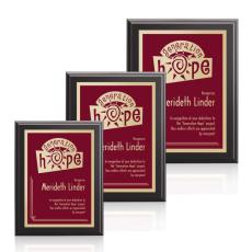 Houser Stark - Black/Burgundy - Wall Plaque Awards
