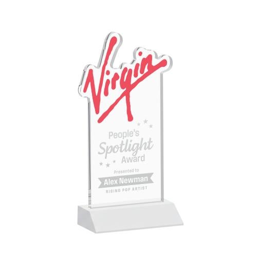 Awards and Plaques - Crystal Trophies - EdgeCraft Rectangle on Mitered - Fagan (via Air)