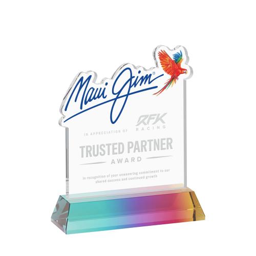 Awards and Plaques - Crystal Trophies - EdgeCraft Square on Hartford - Prismatic (via Air)
