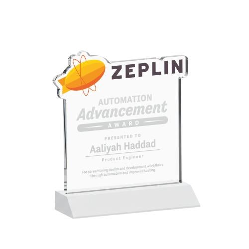 Awards and Plaques - Crystal Trophies - EdgeCraft Square on Mitered - Fagan (via Air)
