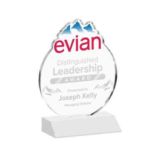 Awards and Plaques - Crystal Trophies - EdgeCraft Round on Mitered - Fagan (via Air)