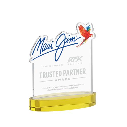 Awards and Plaques - Crystal Trophies - EdgeCraft Square on Alberton - Gold (via Ocean)